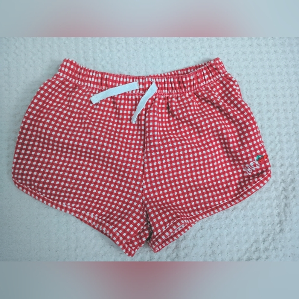 Juicy Couture Red and White Gingham Kids Shorts